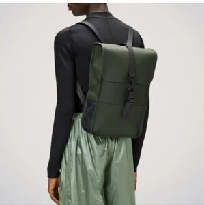 Rains Trail Mountaineer Backpack Waterproof Olive Green Minimalist Travel